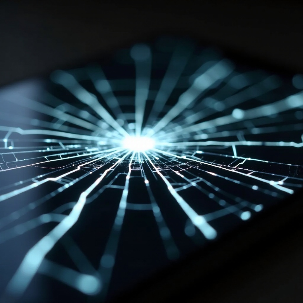 cum să repari un ecran de telefon spart cu linii