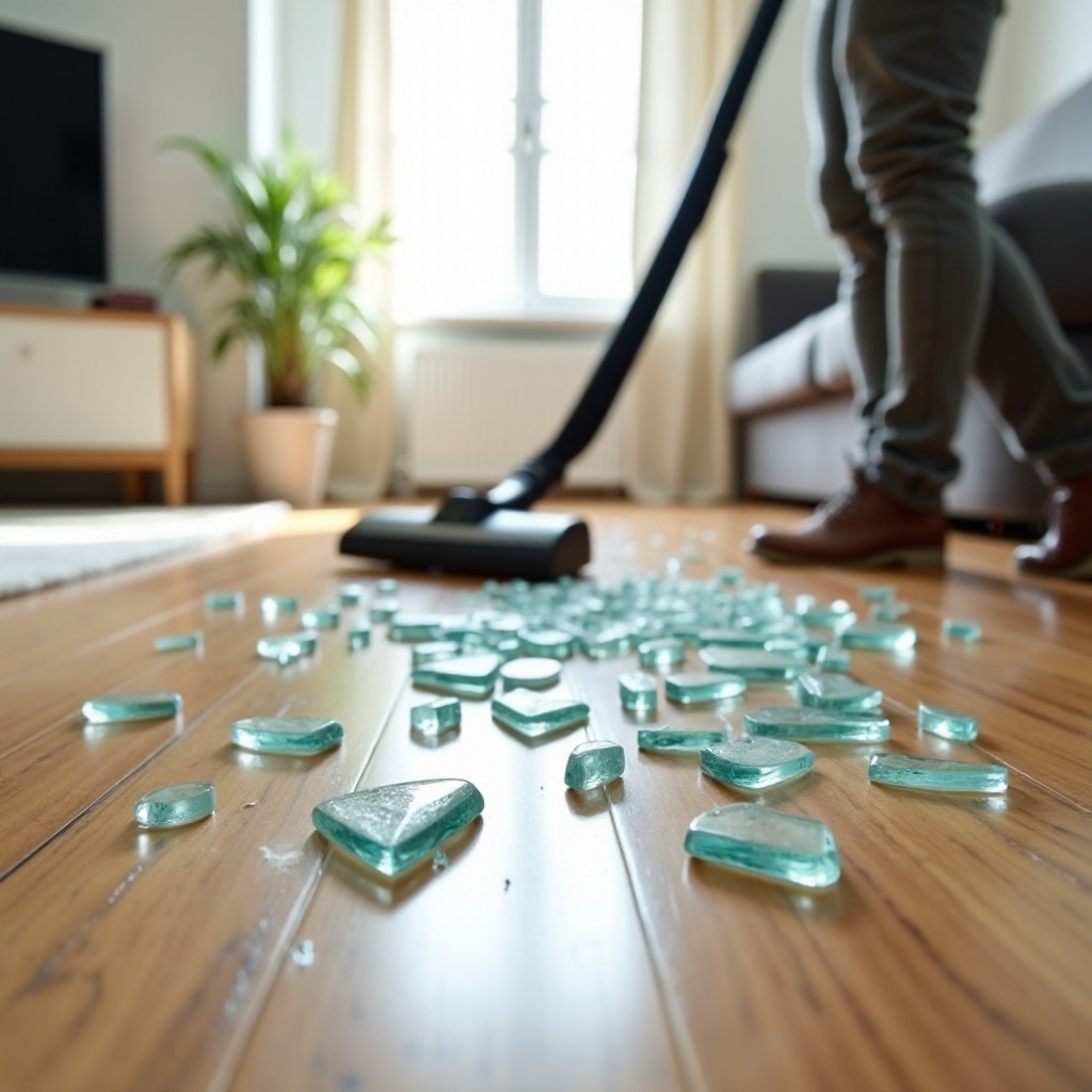 can you vacuum broken glass