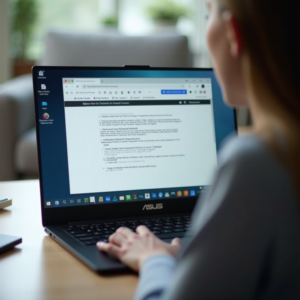chybějící kurzor na laptopu Asus