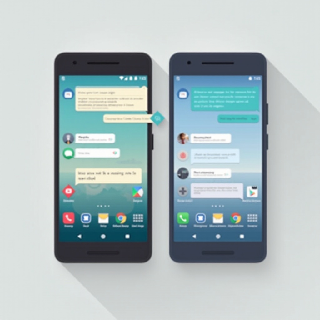 В чем разница между сообщениями и обменом сообщениями на Android?