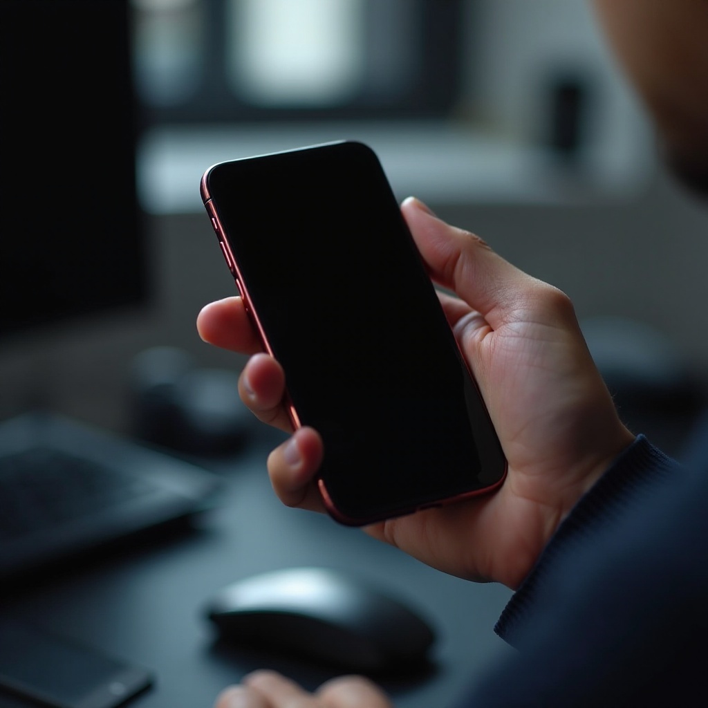 iPhone недоступен черный экран