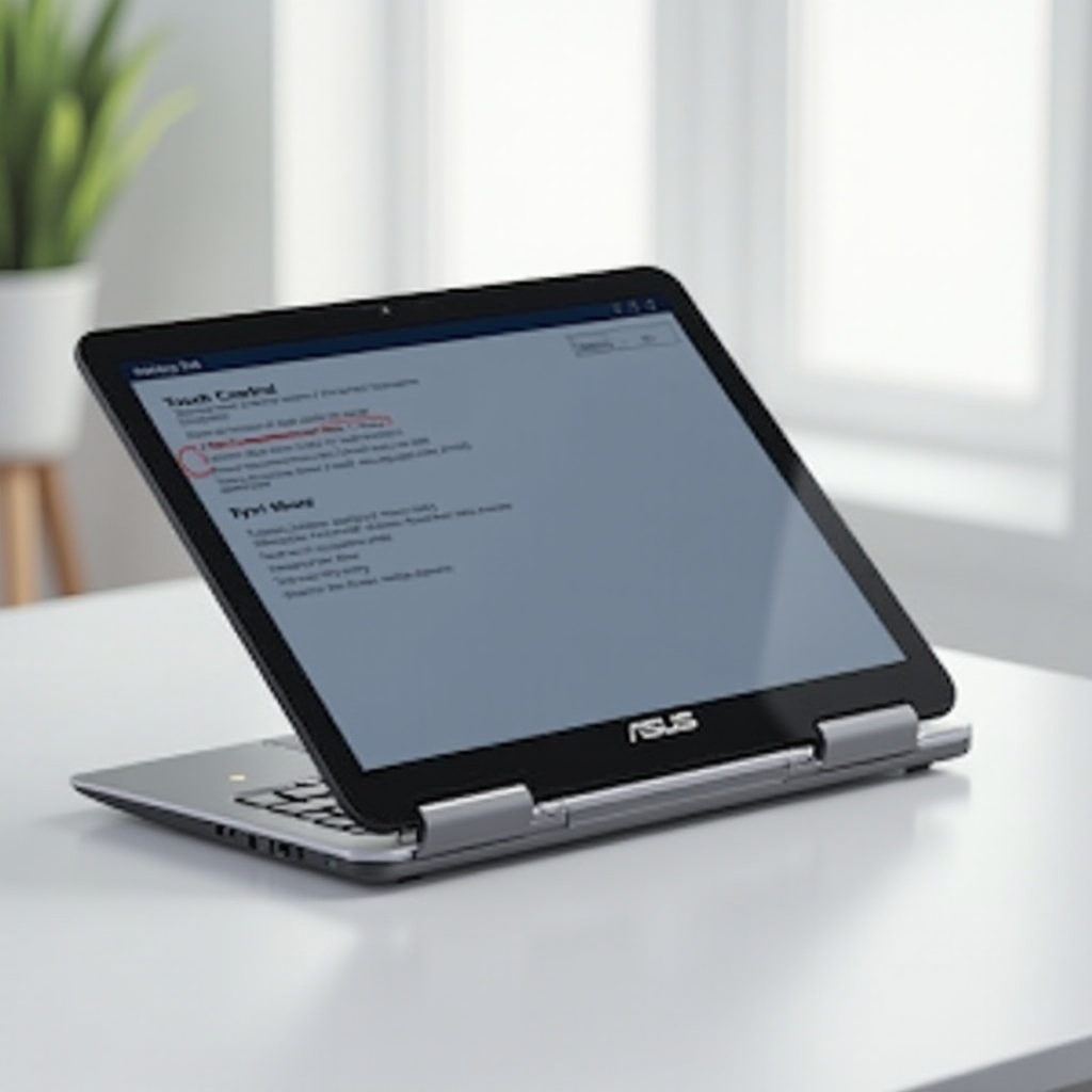 asus laptop how to turn off touch screen