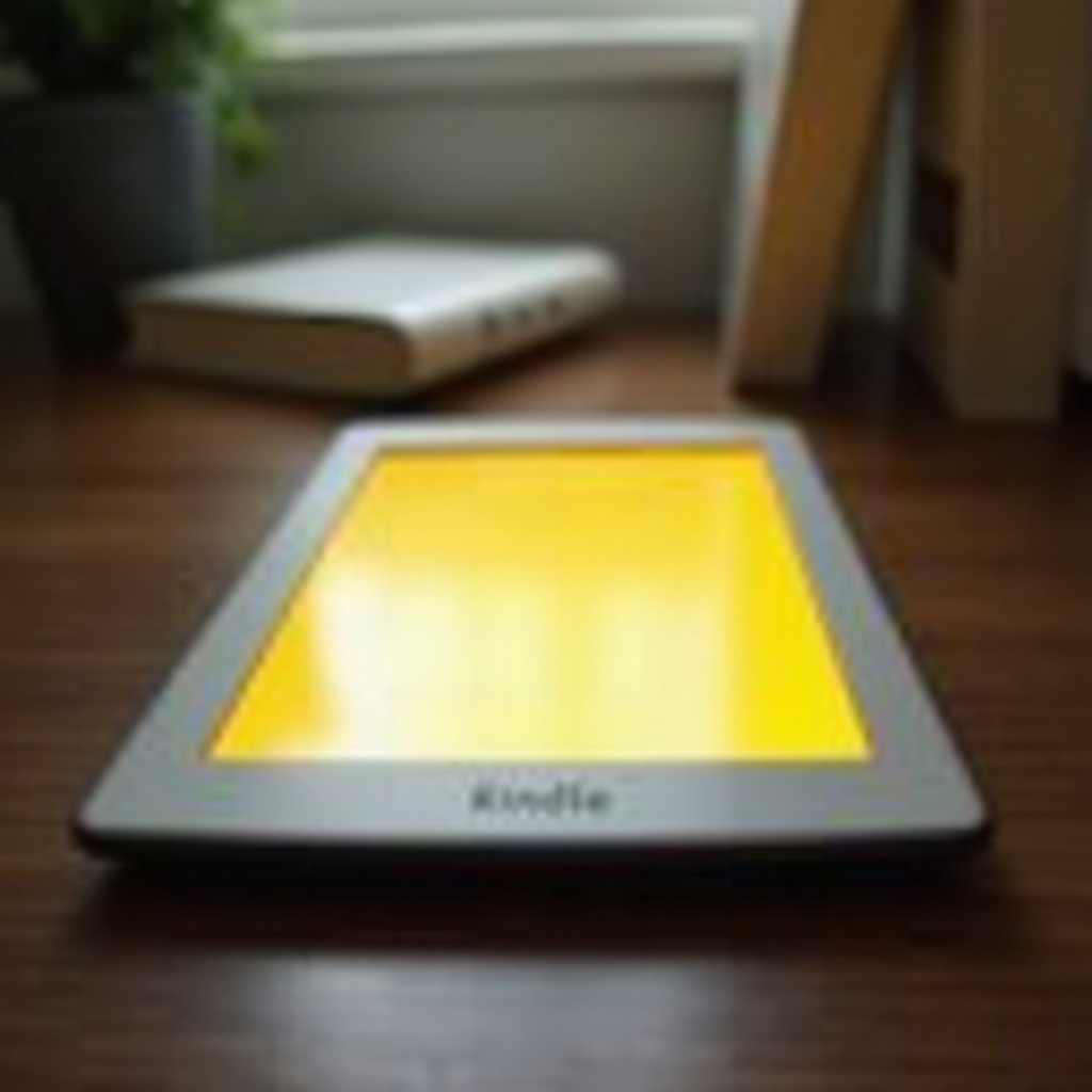 Kindle Paperwhite 黃色螢幕