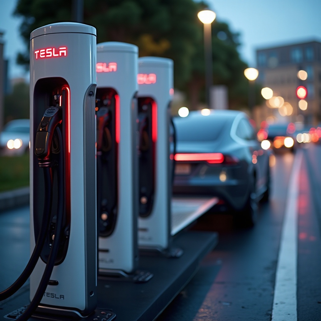 внедрение оборудования Tesla Supercharger v4