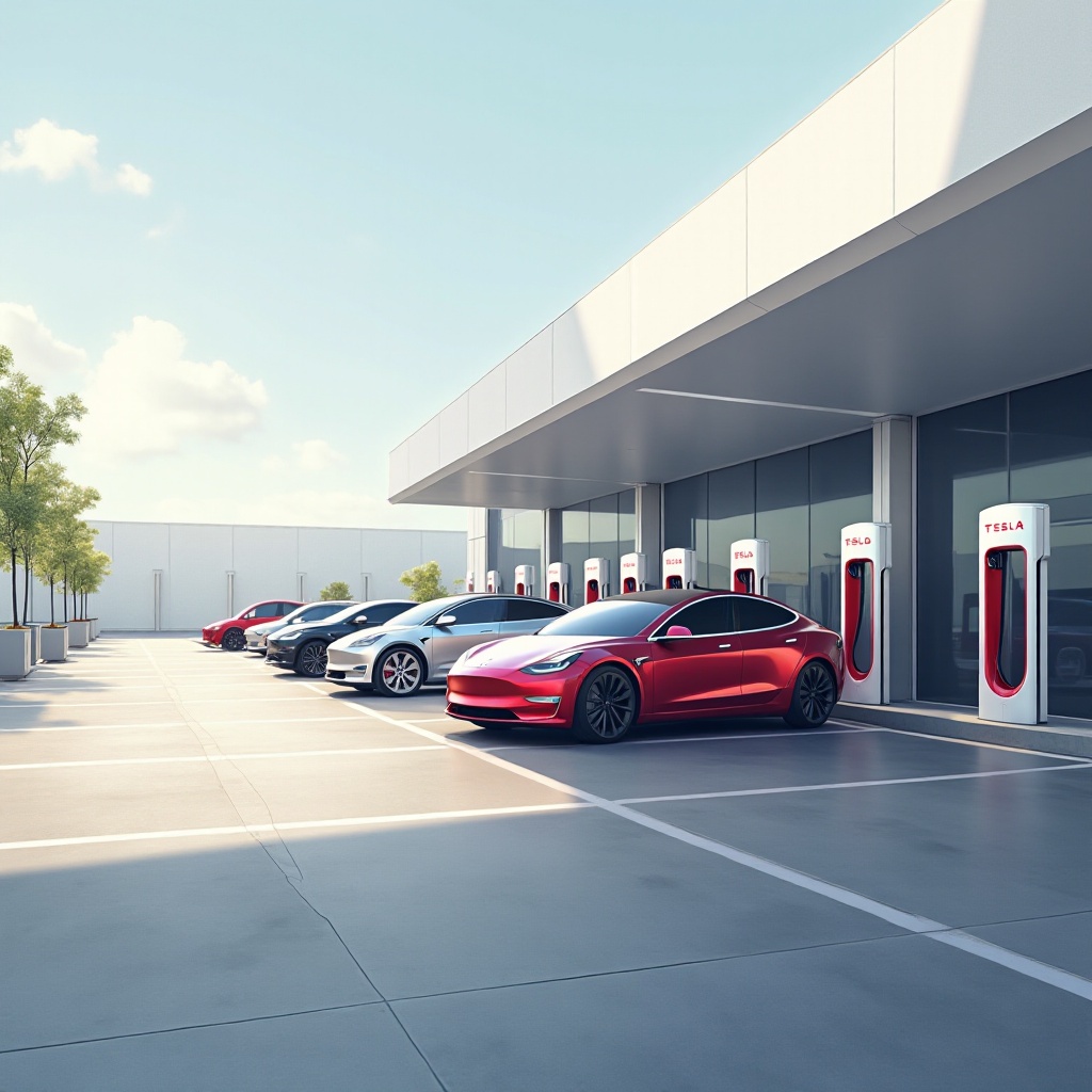 lansarea hardware-ului Tesla Supercharger v4