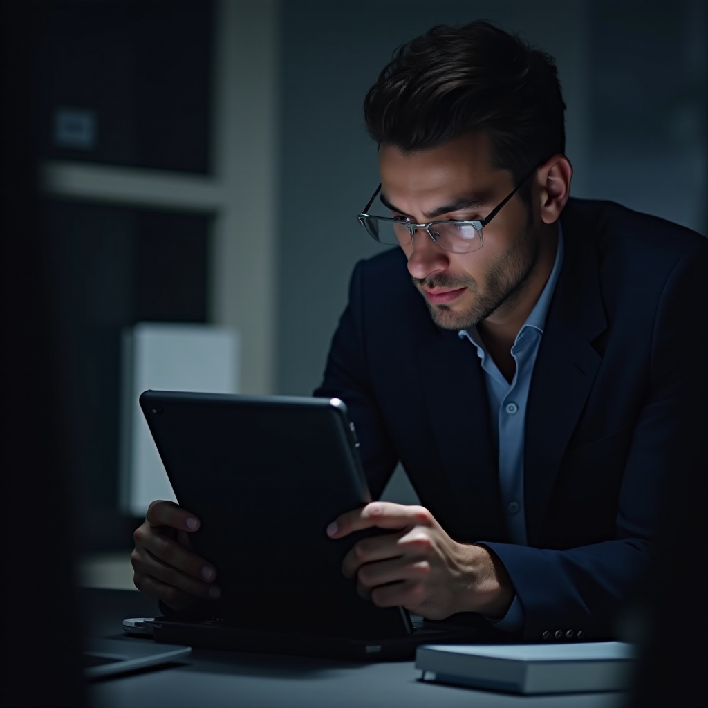 ecranul iPad este pornit, dar negru