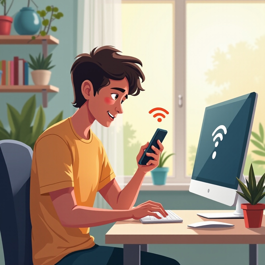 電腦上的wifi可用,但手機上不可用