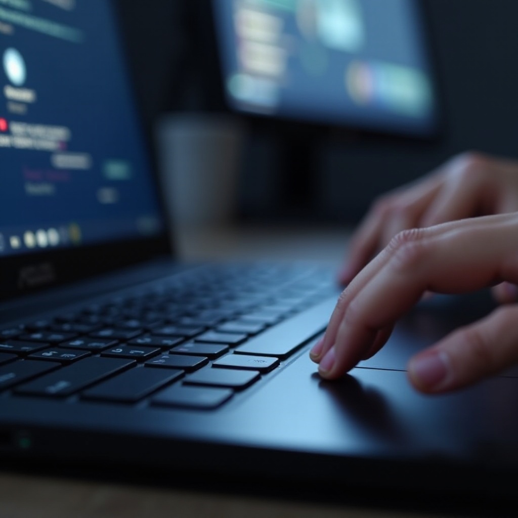 brakujący kursor na laptopie Asus