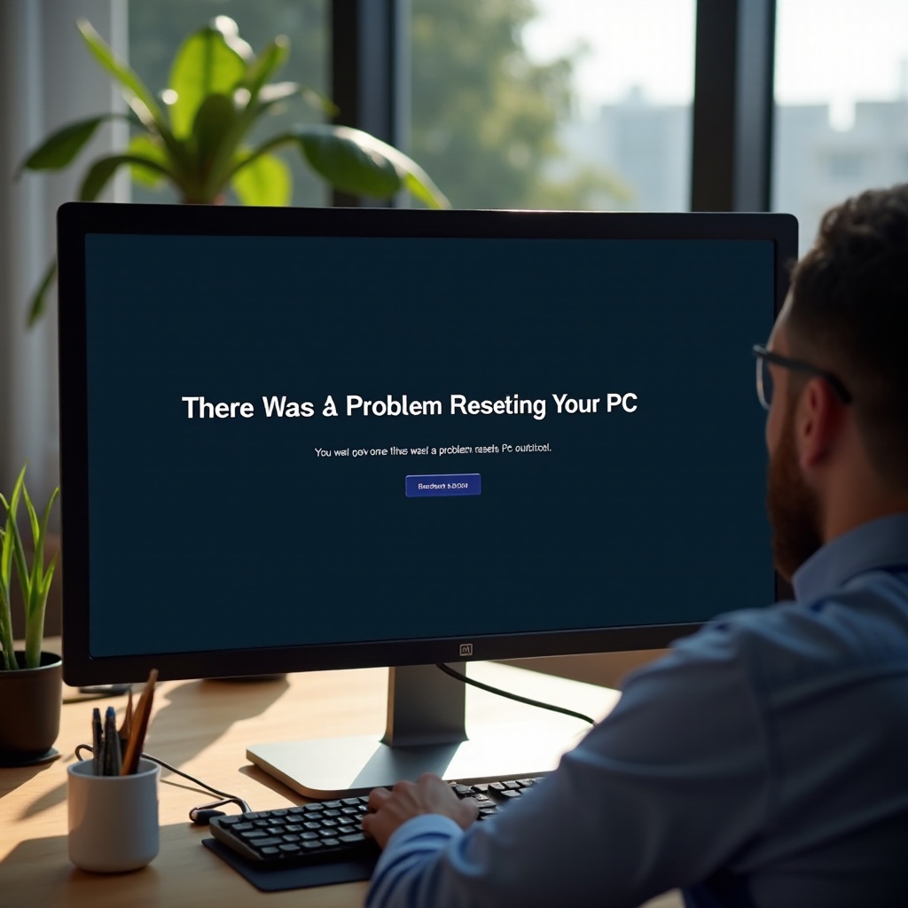a apărut o problemă la resetarea PC-ului