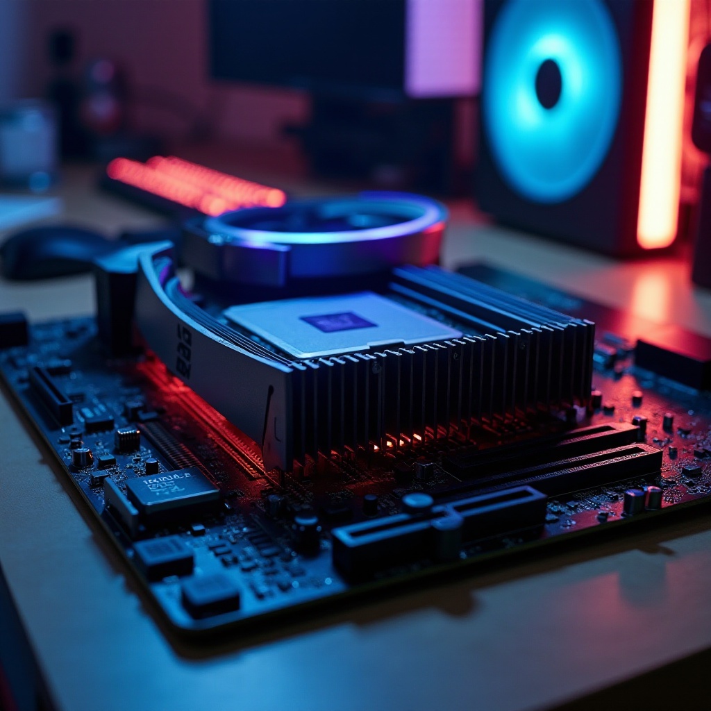 motherboard with heatsink