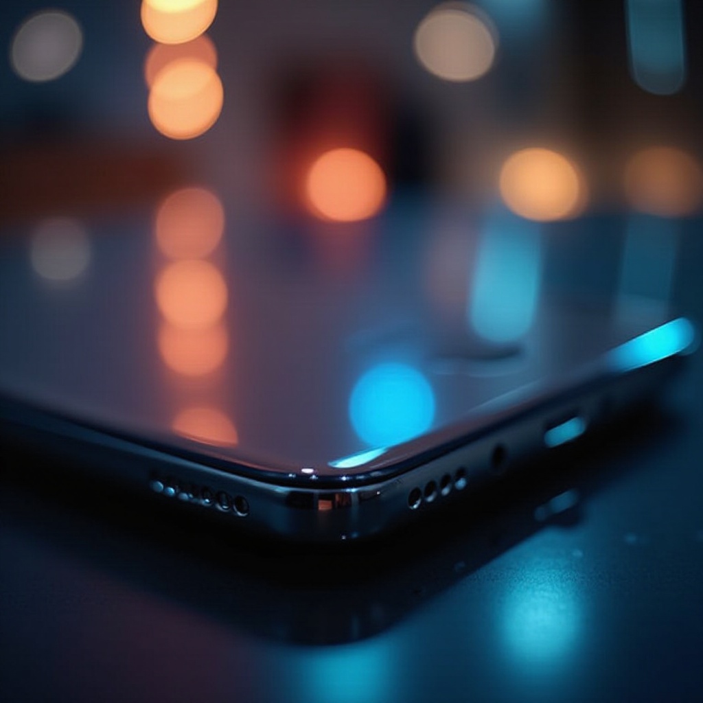 الضوء على الهاتف أين يقع