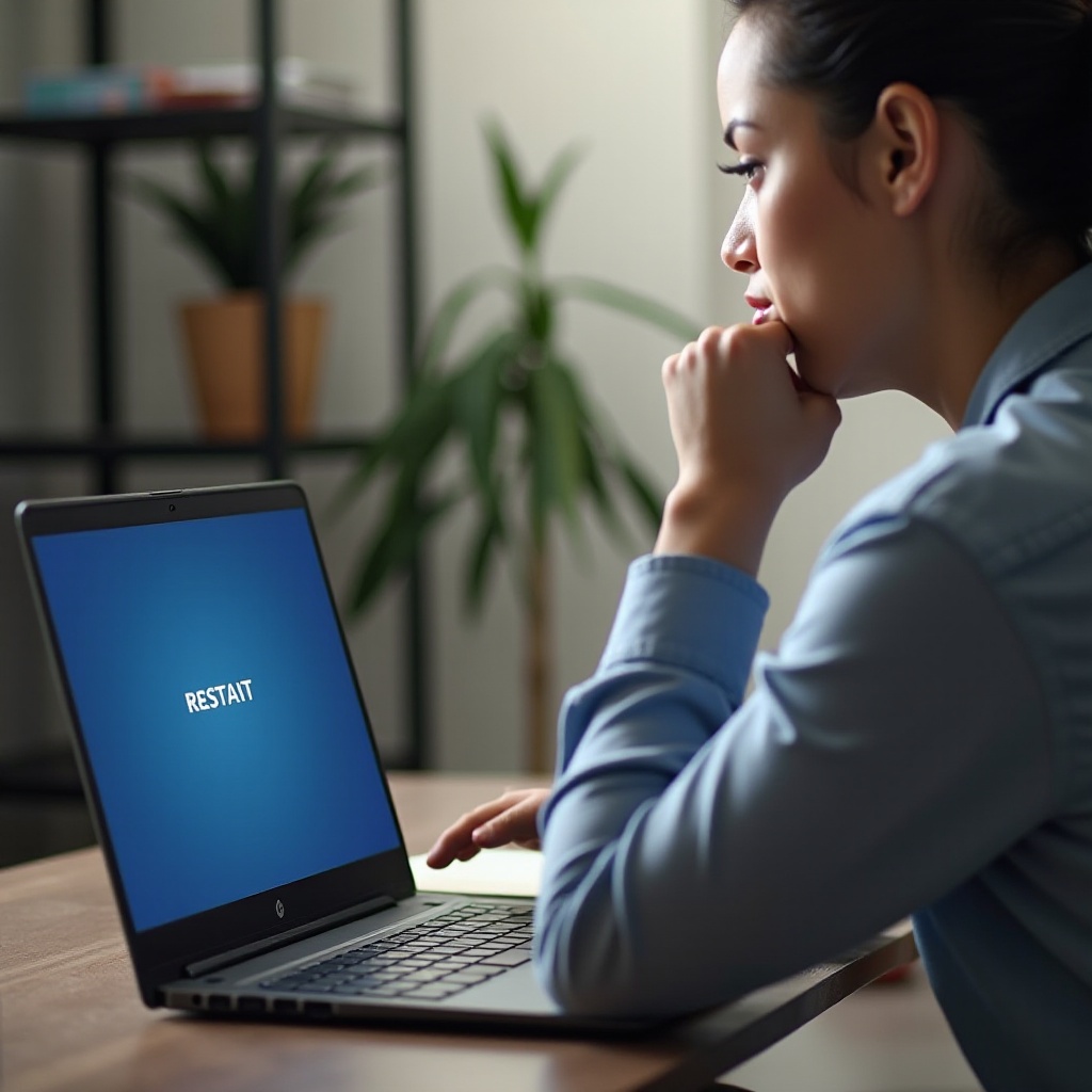 كيف تعيد تشغيل لابتوب hp