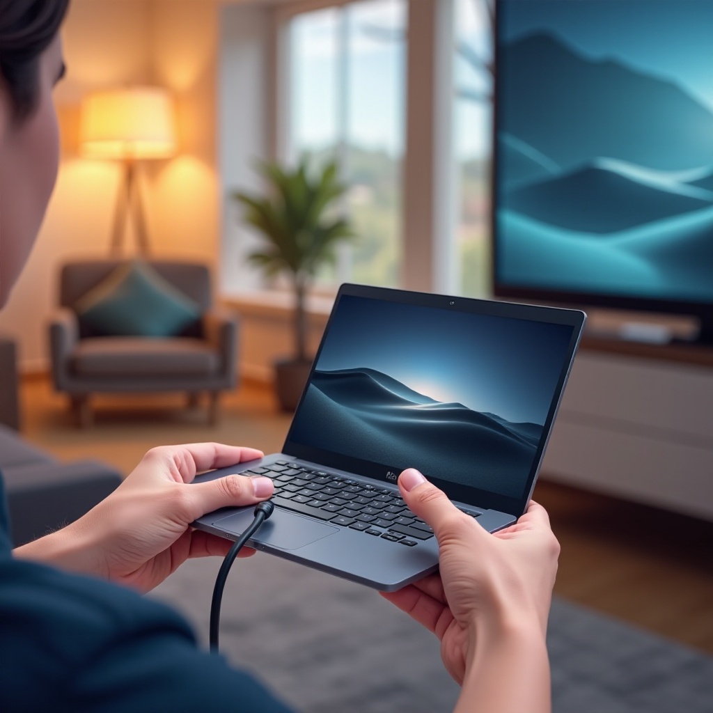 jak připojit Chromebook k TV pomocí HDMI