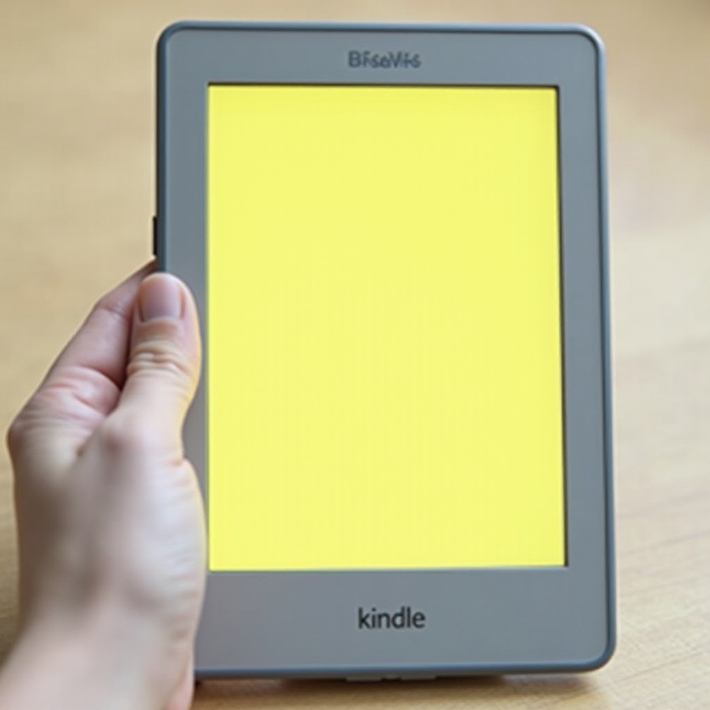 Kindle Paperwhite 黃色螢幕