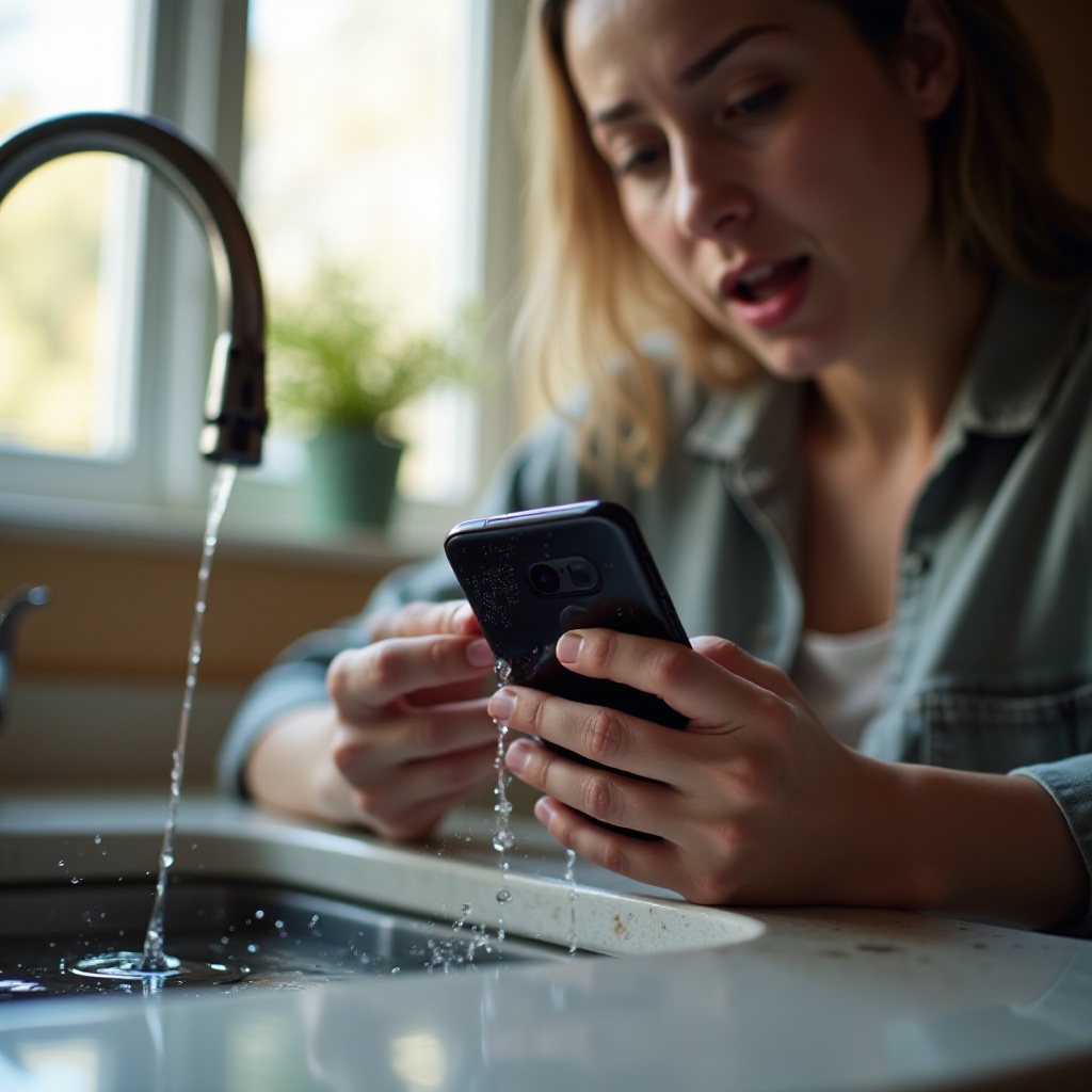 how to fix a phone that dropped in water