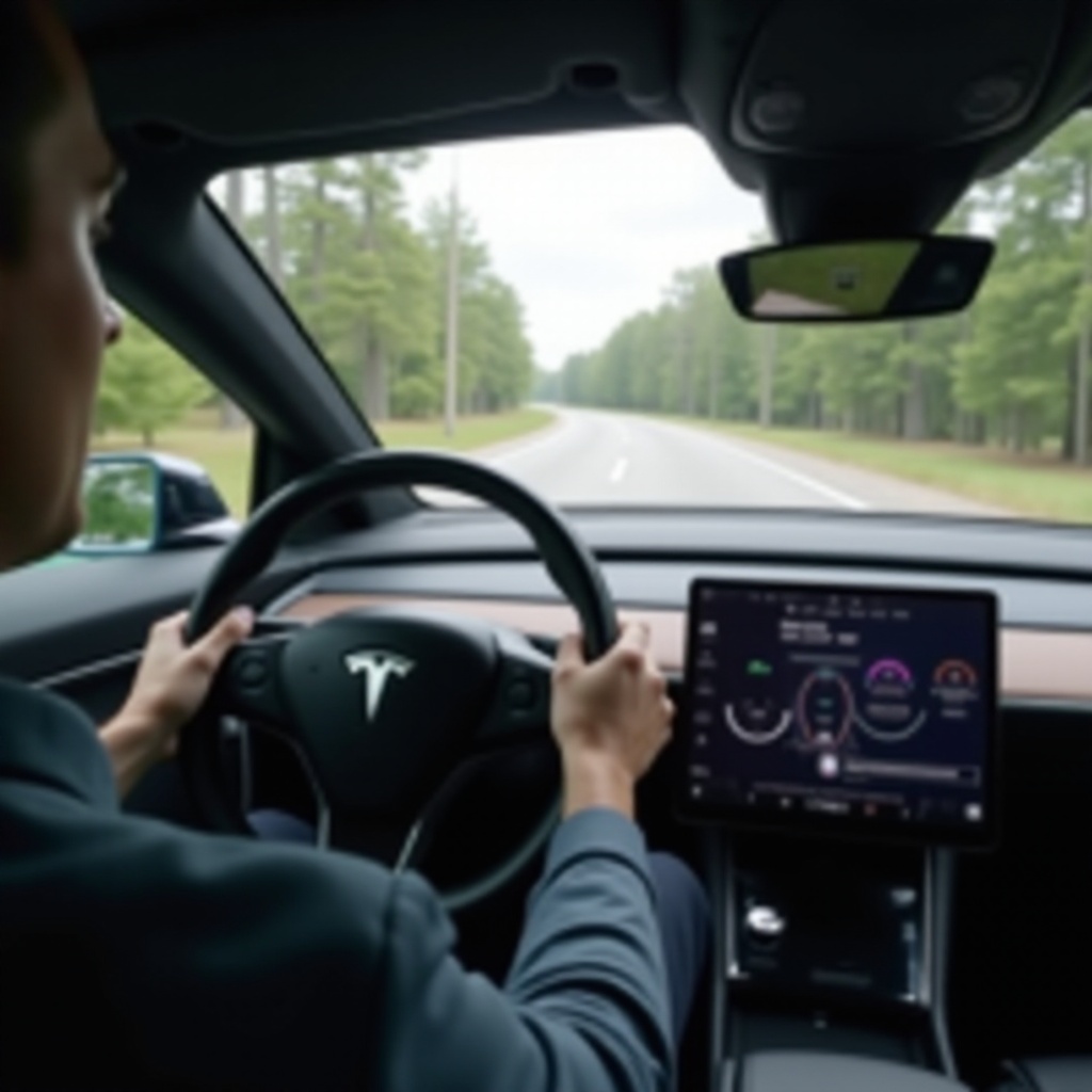 шум при шофиране tesla model y