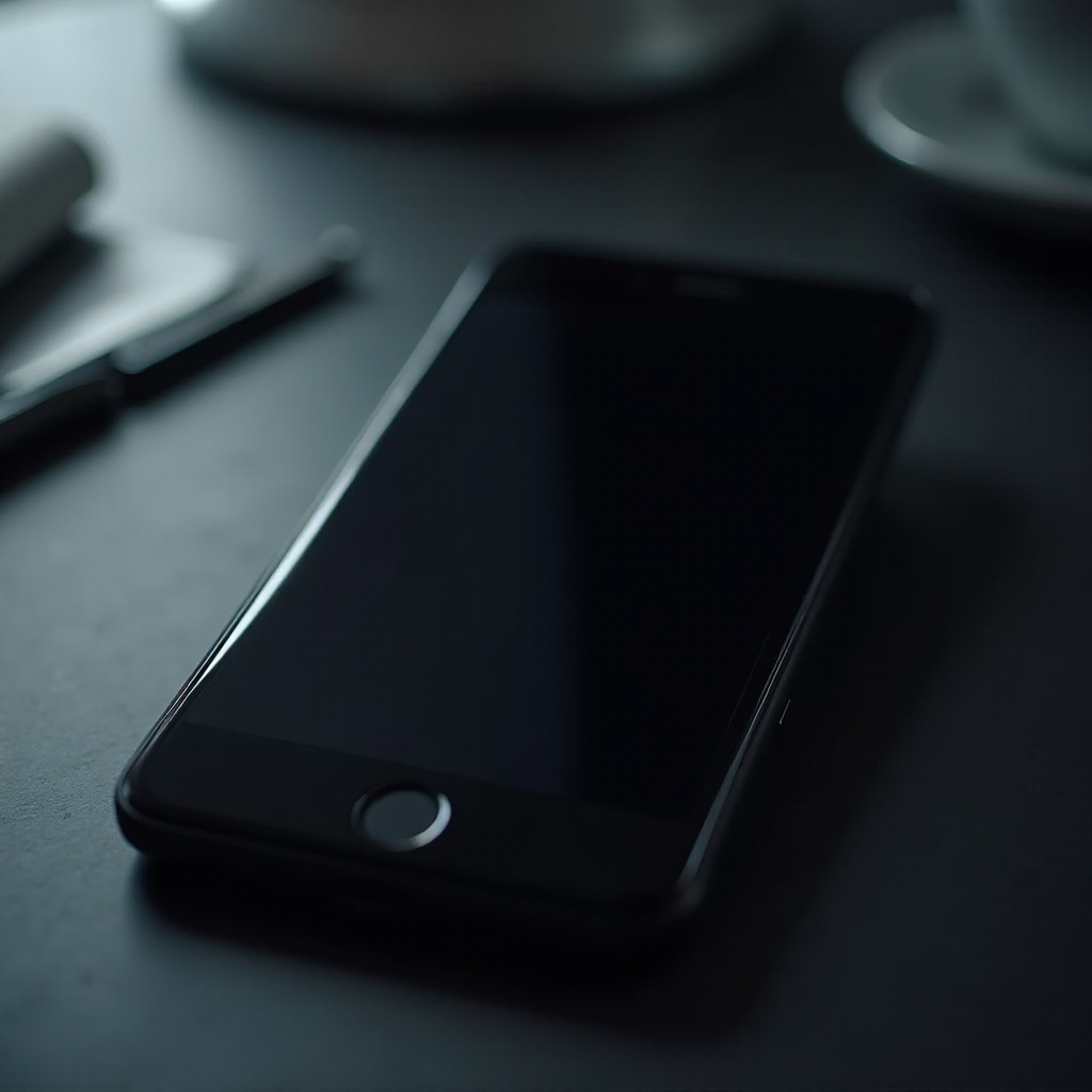 iPhone niedostępny czarny ekran