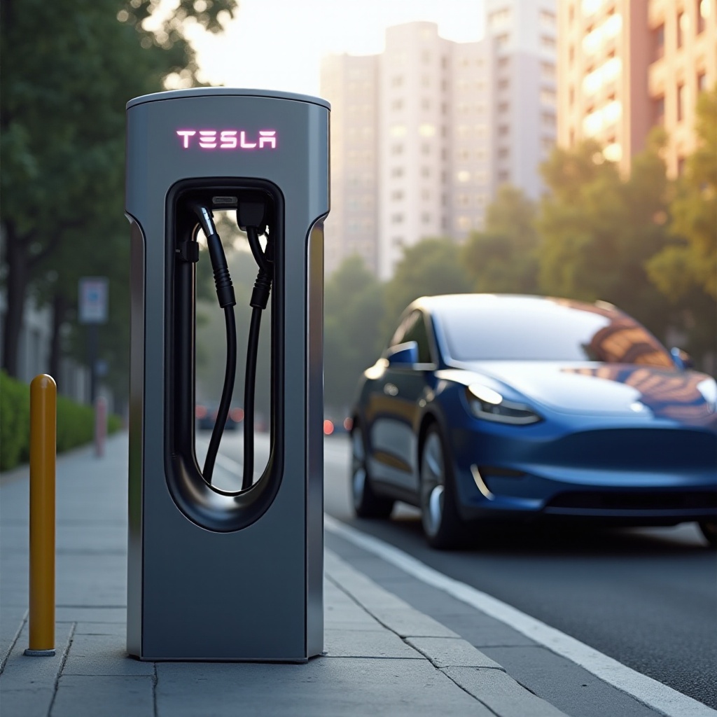 nasazení hardwaru Tesla Supercharger v4