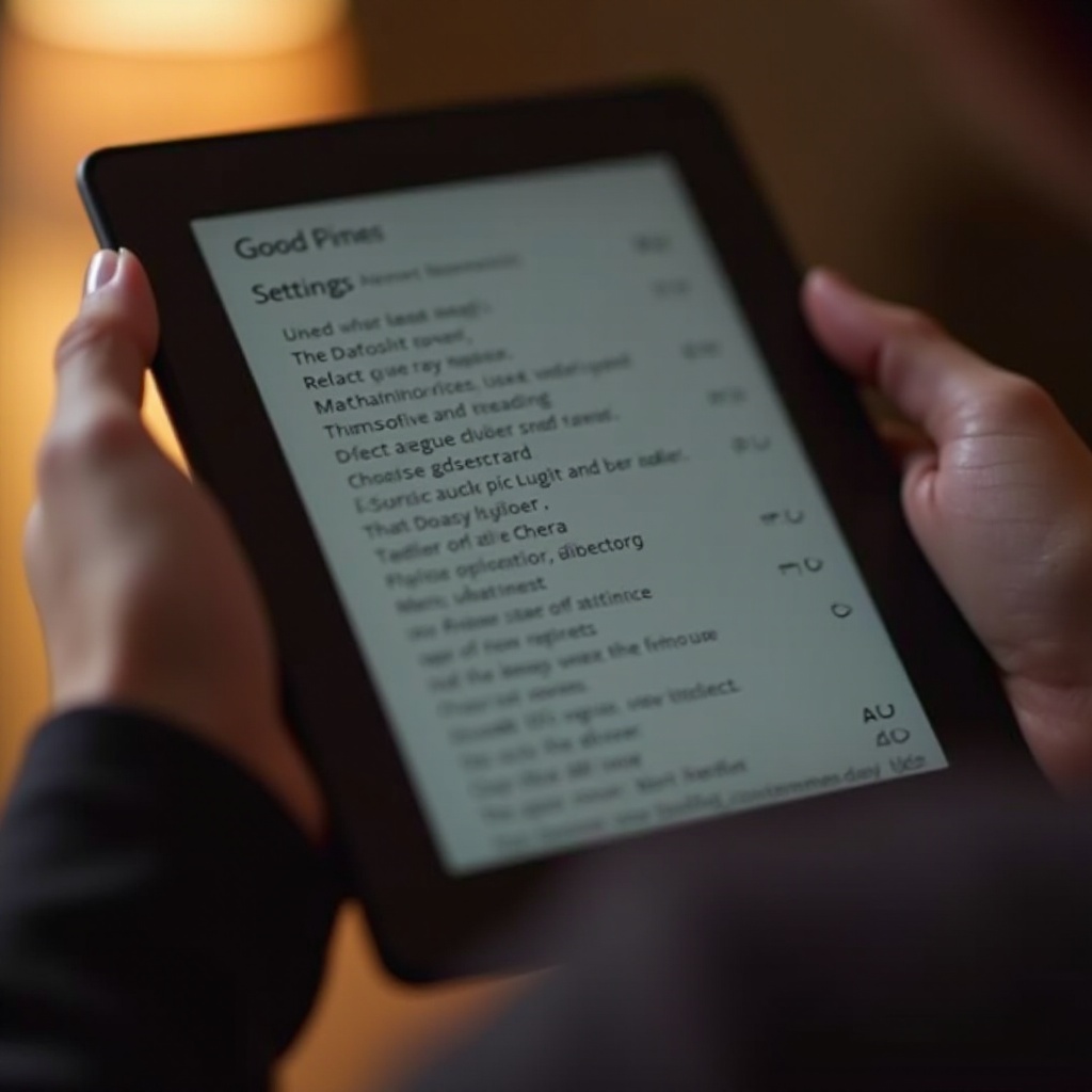 إعادة ضبط سرعة القراءة لجهاز كيندل