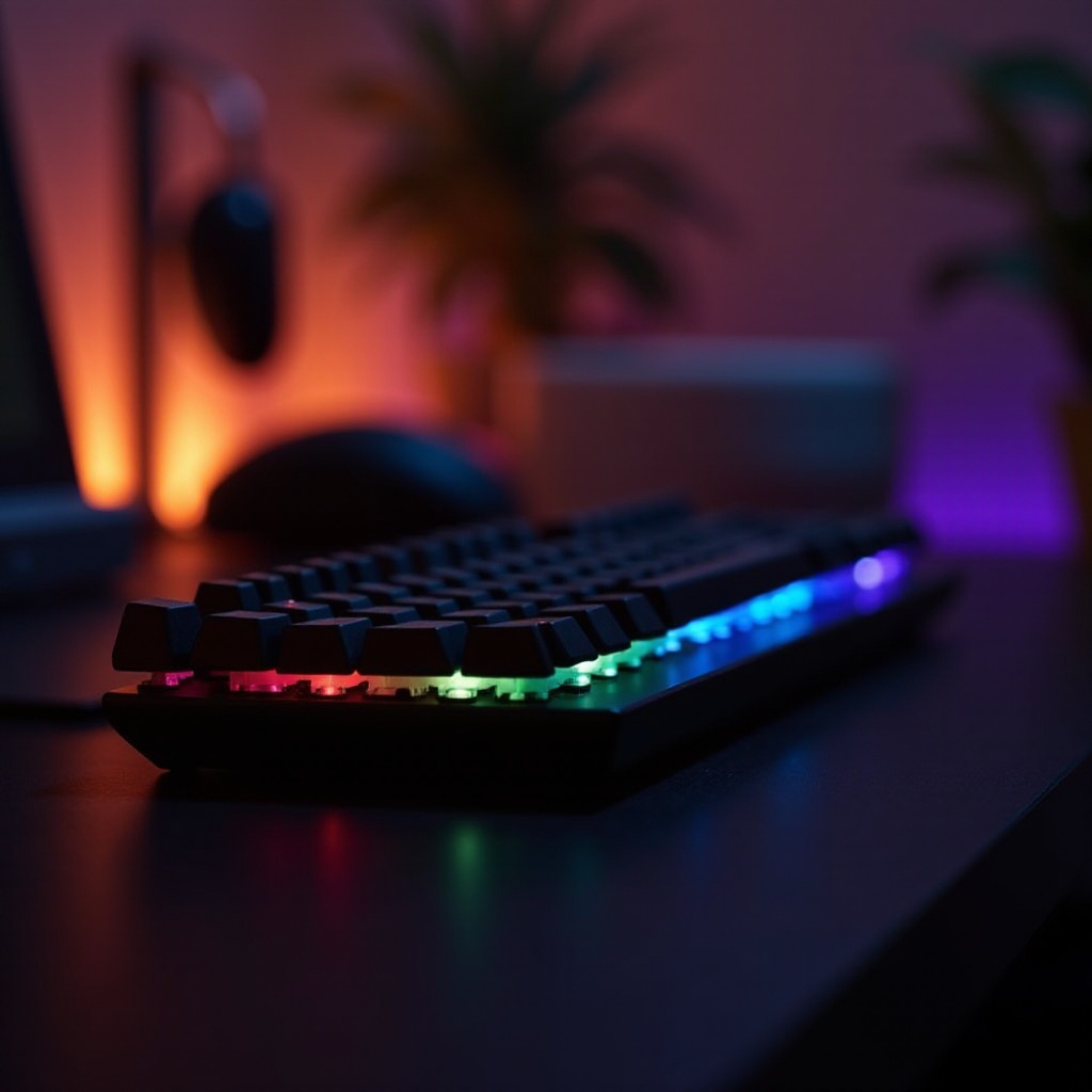 لوحة مفاتيح شيري RGB لا تنطفئ