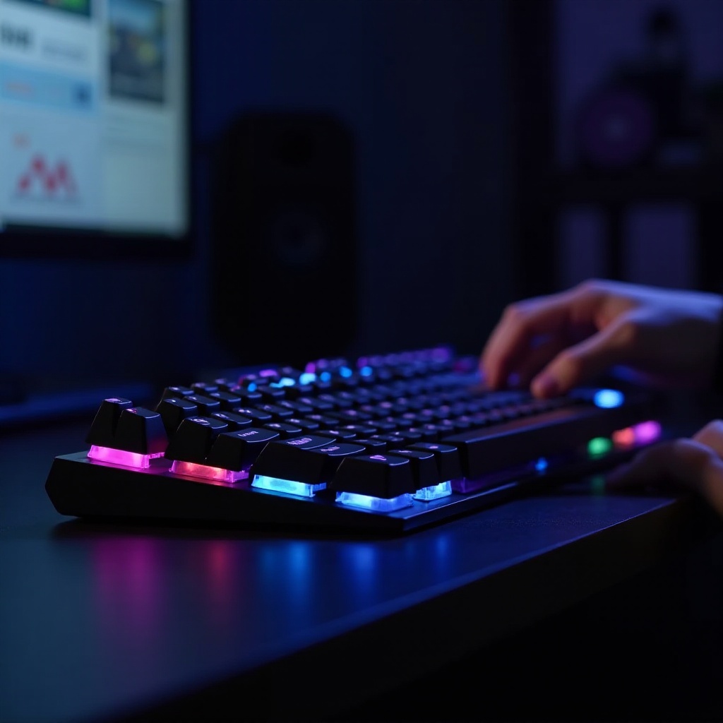 لوحة مفاتيح شيري RGB لا تنطفئ