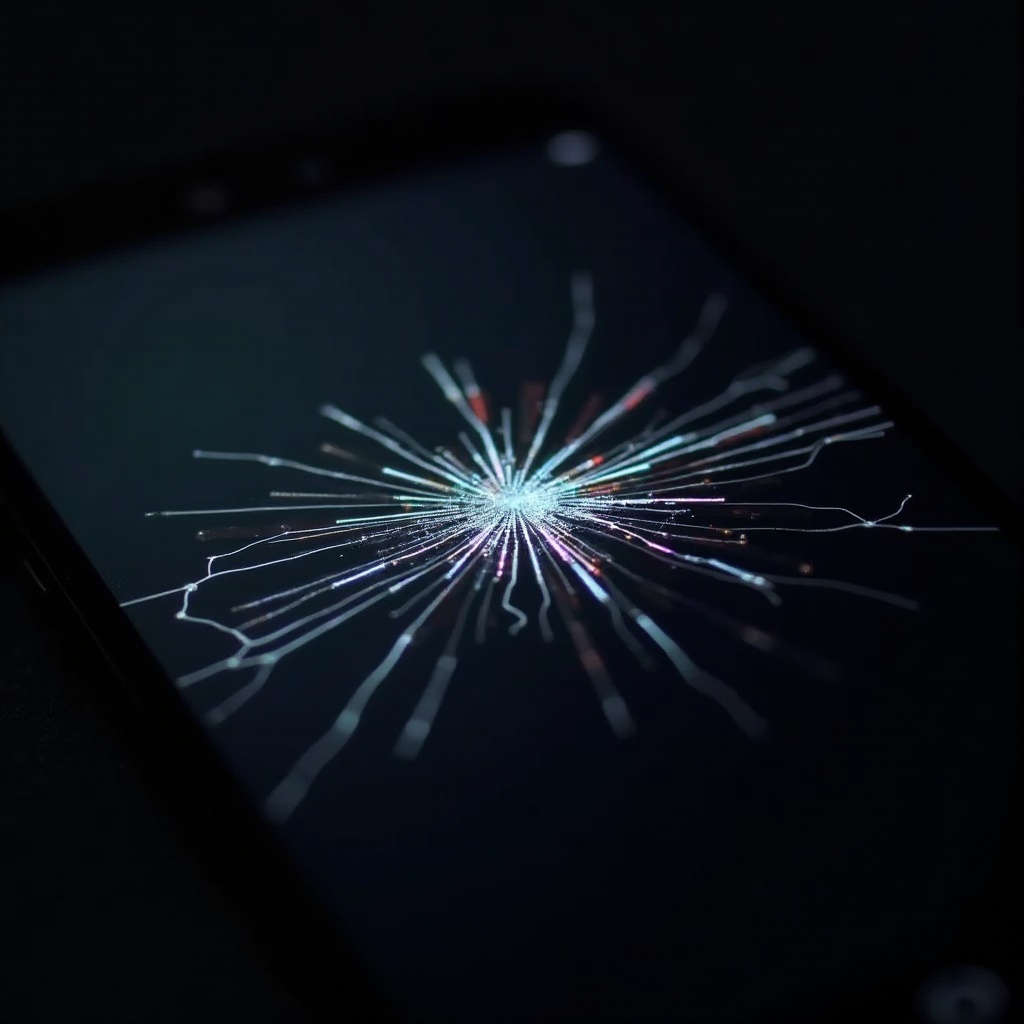 как да поправим счупен екран на телефон с линии